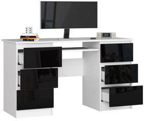PC stolík Behati  (biela + čierny lesk). Vlastná spoľahlivá doprava až k Vám domov. 1069630