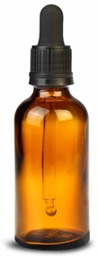 Bar@drinkstuff Tmavá sklenená flaša s pipetou 50ml Množstvo: 1 ks