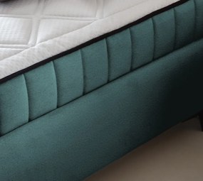 Posteľ Joy 180x200 cm, modro-zelená aqua látka