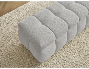 Svetlosivá lavica z textílie buklé Mont Blanc – Bobochic Paris