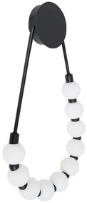 Toolight Toolight, LED nástenné svietidlo 8W, 4000K, APP1661-W, čierna-biela, OSW-03666