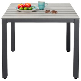 Sorrento záhradný jedálenský stôl sivý 80x80 cm