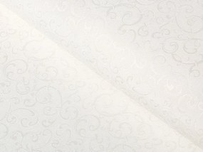 Biante Teflónový obdĺžnikový obrus TF-010 Ornamenty - smotanový 140x220 cm