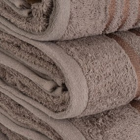 Hnedá froté bavlnená osuška 100x150 cm Simple – Casa Selección