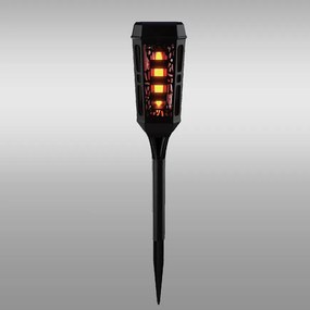 Solárna lampa 46810 Flame čierna