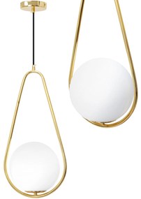 Toolight - Stropné svietidlo 1xE27 60W APP472-1CP, zlatá, OSW-00650