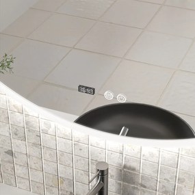 Erga Deam, okrúhle LED zrkadlo 120cm, 3 farby svetla, predné osvetlenie, vyhrievacia podložka proti zapareniu, ERG-V01-Deam-1212-CL