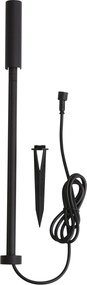 Moderné záhradné bodové svietidlo 12V čierne 10cm vrátane LED IP65 - Lino