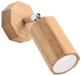 Sollux SL.1028 - Nástenné bodové svietidlo ZEKE 1xGU10/40W/230V dub