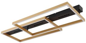 Globo 48461-54 - LED stropné svietidlo LUFFY LED/54W/230V čierna/zlatá