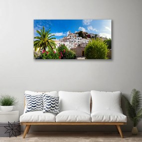 Obraz Canvas Mesto palma krajina 125x50 cm