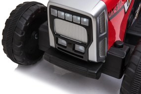 Elektrické autíčko Traktor s prívesom NV-X611 červené