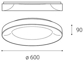 LED2 BELLA 60, B DIM 50W 2CCT 3000K/4000K 1270253D