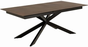 Jídelní rozkládací stůl Irwine 200/240 cm hnědý/černý