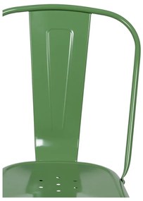 Zelené kovové jedálenské stoličky v súprave 2 ks – Ixia