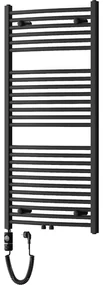 Mexen Ares, elektrické vykurovacie teleso 1200x600 mm + vykurovacia tyč 600 W, čierna, W102-1200-600-2600-70