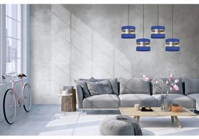 Závesné svietidlo Elegance, 4x textilné tienidlo (mix 6 farieb), b, g
