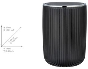 WENKO 24493100 - Odpadkový kôš AGROPOLI 19x27 cm šedý