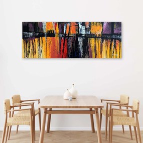 Gario Obraz na plátne Ohnivá abstrakcia Rozmery: 90 x 30 cm