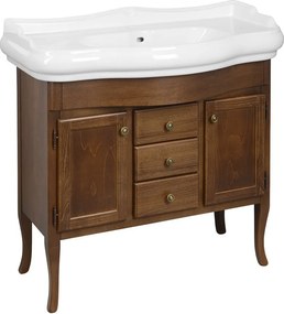 Sapho Sapho, RETRO umývadlová skrinka 89x80x48cm, buk, 1620