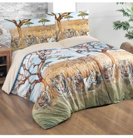 Obliečky bavlnené 3D Safari, Štandardný set jednolôžko obsahuje 1x 140x200 + 1x 70x90