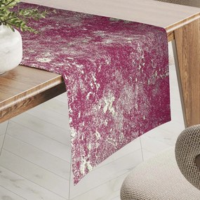 Biante Zamatový behúň na stôl Isabela IBL-006 Gold Design vínový 20x140 cm