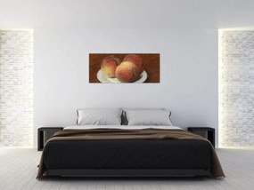 Obraz - Henri Fantin-Latour, Three Peaches on a Plate, reprodukcia (120x50 cm)