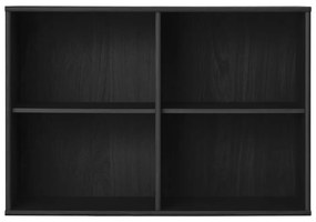 Čierna závesná knižnica v dekore jaseňa 89x61 cm Mistral – Hammel Furniture