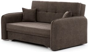 Rozkladacia 2-miestna pohovka LAINE, hnedá