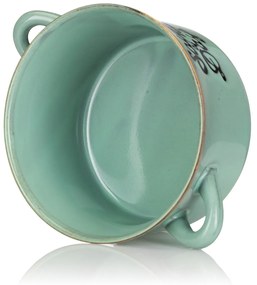 Kameninová miska na polievku Soup 500 ml zelená