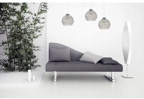 Závesné svietidlo Crystal Spider, 3x strieborné krištáľové tienidlo, (chrómové uchytenie), w