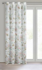 ZÁVES NA KRÚŽKOCH ROSA 1 140X250 CM VZOROVANÁ