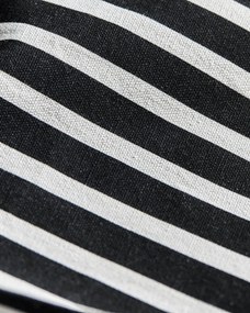 House Doctor Úložný box so zipsom Canva Black/Off-white