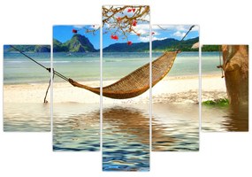 Obraz - Relax na pláži (150x105 cm)