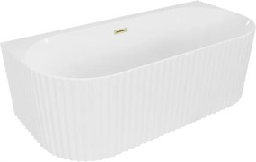 Mexen Sella voľne stojaca vaňa 170x80, biely lesk, zlatý prepad