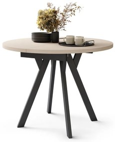 Jedálenský stôl ARTUR béžový/čierny