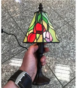 Lampa Tiffany stolová TULIP 30*15