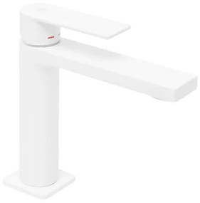 Umývadlová batéria SAT B-Way bez výpuste biela matná SATBSBW271B, 1 ks