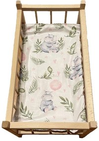 SDS -  SDS Matrace do postieľky pre bábiky Hrošíky baby Bavlna, výplň: Polyester, 50/28 cm