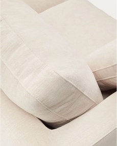 Béžová ženilková rohová pohovka (pravý roh/s leňoškou) Gala – Kave Home