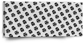Sablio Obraz Star Wars Stormtrooper Pattern šikmý - 110x50 cm
