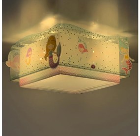 Dalber 63446 - Detské stropné svietidlo MERMAIDS 2xE27/60W/230V