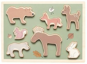 Jabadabado Drevené Puzzle Les