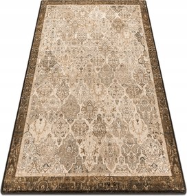 Koberec Superior 200x300 Kain béžový Patchwork Rámček Arabeska Vlna #SUP073