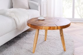 Konferenčný stolík MOSAIK Ø 60cm teakové drevo