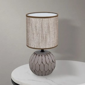 Orion LA 4-1224/1 - Stolná lampa PINIA 1xE14/25W/230V keramika béžová/šedá