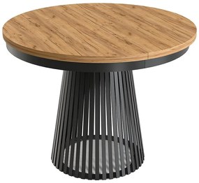 Rozkladací stôl Garda čierna/craft zlatý