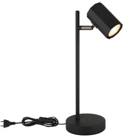 Globo 57918TB - Stolná lampa JAMES 1xGU10/5W/230V čierna