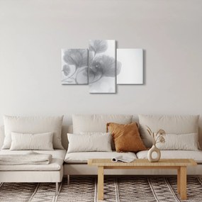 Obraz kvetov v šedých odtieňoch (90x60 cm)