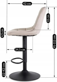 PROXIMA.store - Jedálenská barová stolička ARCOS 2 FARBA: ružová